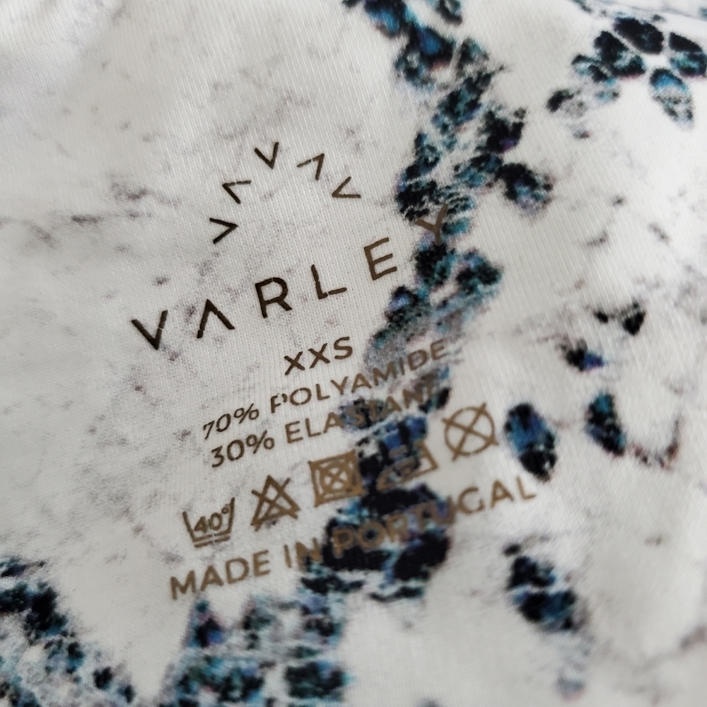 Varley Duncan White Snake Print Athletic Leggings - Picture 4 of 10